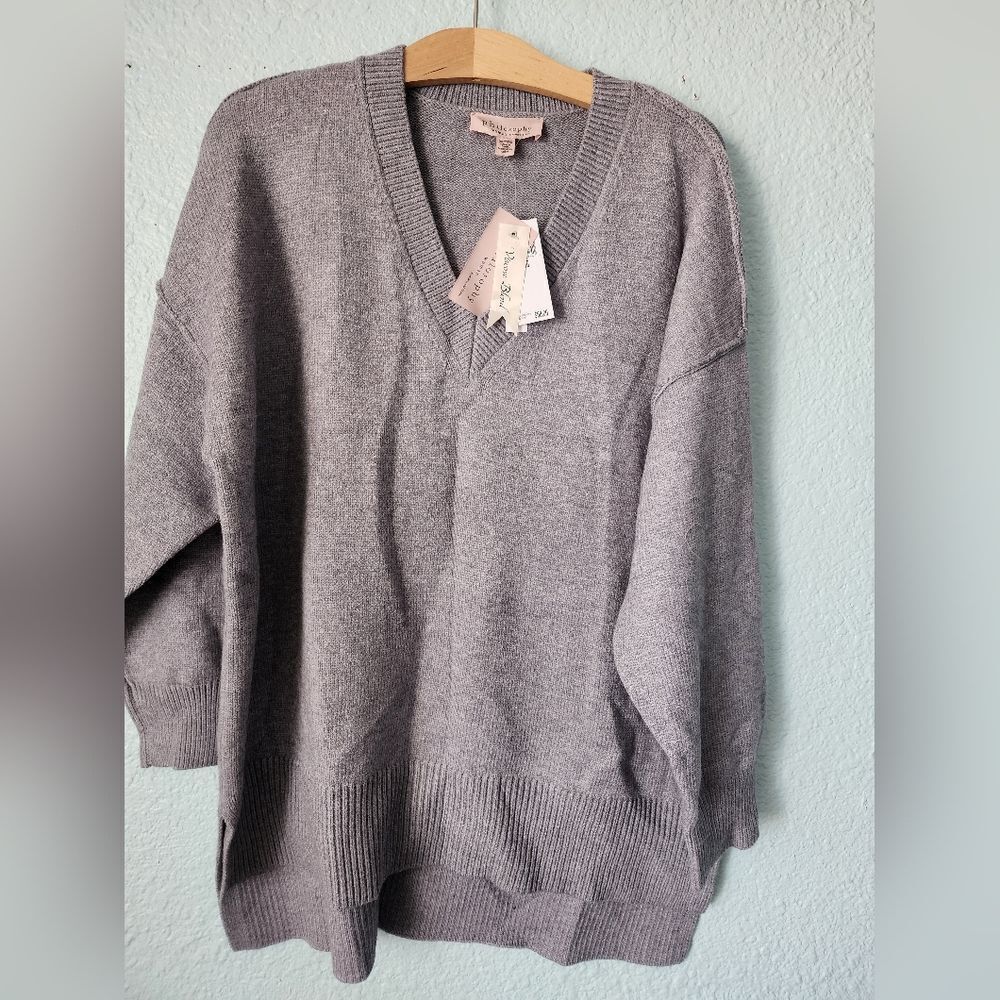 Philosophy Heather Gray Knit Top